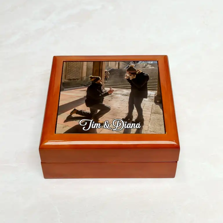 Custom Photo | Wooden Keepsake Box